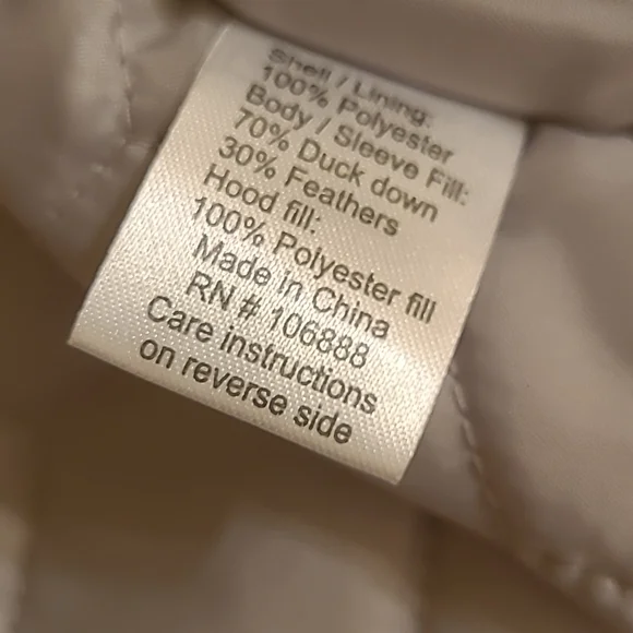 NWOT Appaman Duck Down Holographic Coat